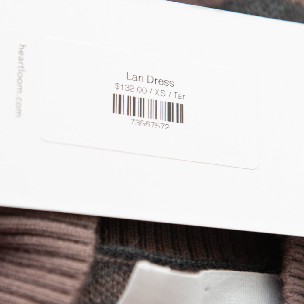 Heartloom Lari Dress Mini Tiger Print Jacquard Knit Long Sleeve Brown XS New - Picture 5 of 8